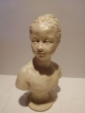 Ancien Buste En Plâtre LOUISE