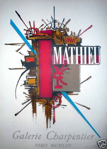 Georges mathieu affiche - georges,