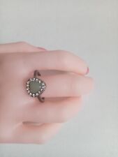 bague ancienne en cuivre  en forme coeur diamètre interieur 19 mm