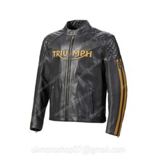 TRIUMPH Veste Motard en Cuir