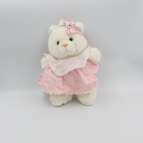 Ancienne peluche chat blanc