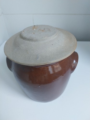 Ancien pot grès vernissé - ancien,