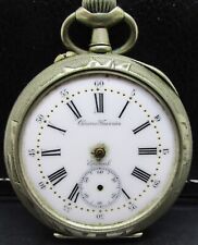 Ancienne Montre à Gousset Chrono FEUVRIER EPINAL diamètre 48 mm à réparer 