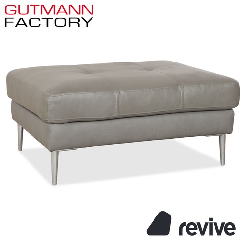 Pouf cuir gutmann factory - en,