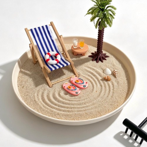 Mini beach zen garden - garden, kit