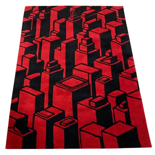 Tapis rouge 120x180 - rouge, 100%