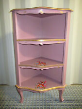 ENCOIGNURE VINTAGE EN BOIS REPEINT MEUBLE D'ANGLE STYLE BAROQUE-N°2