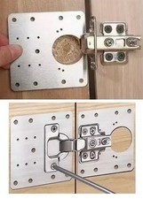 1 plaque réparation charnière porte placard Cuisine Bateau Camping-Car Caravane