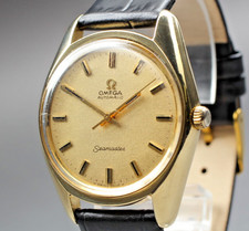 Montre homme Omega Seamaster Cal.565 automatique 34 mm plaqué or vintage...
