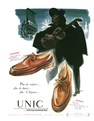 Publicité ancienne chaussure