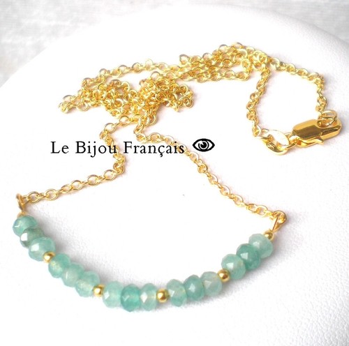 Plaqué 18k aigue - or, marine