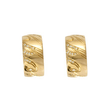CHOPARD - Chopardissimo - Paire de boucles d'oreilles en or jaune et diamants