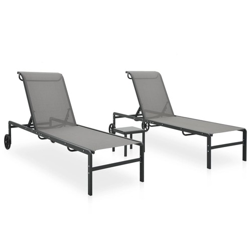 Lot chaises longues avec - de, 2