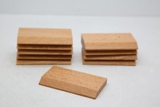 Lot de 10 socles en bois pour