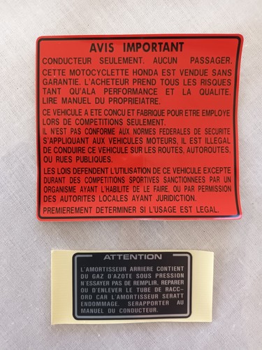 Sticker amortisseur - amortisseur, et