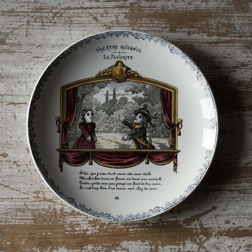 Assiette ancienne faience - assiette, en
