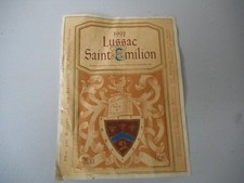 ETIQUETTE DE VIN CHATEAU LUSSAC ST ÉMILION 1997