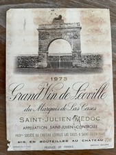 Étiquette Léoville Las Cases 1973 - 73 cl