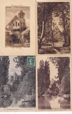 Lot de 4 cartes postales