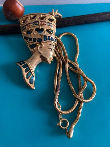 Vintage collier chaine gros - collier,