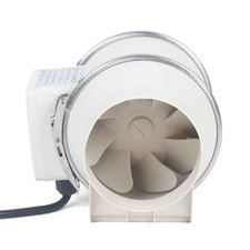 Ventilateur extraction 100mm silencieux cuisine salle bain hydroponie