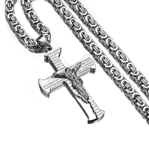 Collier croix jésus - collier,