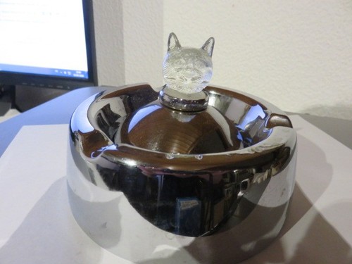 Cendrier avec tête chat - cendrier,