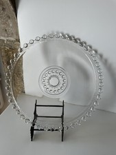 plateau Plat en Verre Décor Perlé perle Style Années 50 deco Collection