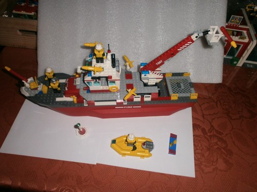Lego pompier 7207 bateau - pompier, pompe