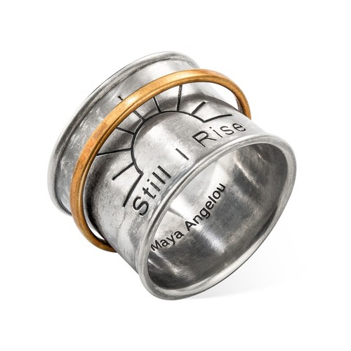 Bague toupie gravée