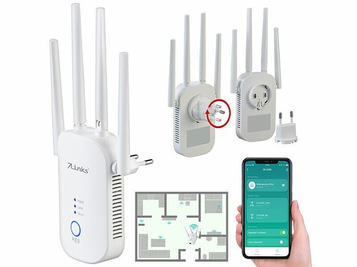 Répéteur wifi dual band - répéteur,