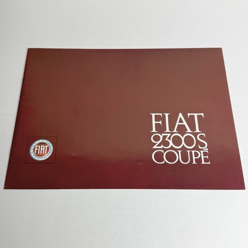 Fiat 2300s coupe - fiat, 8p