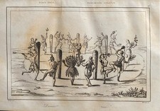 GRAVURE ETATS UNIS 1840  " DANSE "