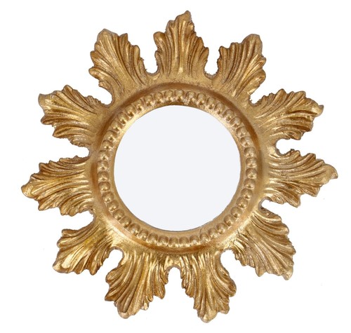 Miroir rond murale avec cadre - miroir,