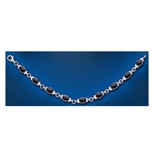 Bracelet femme en onyx noir