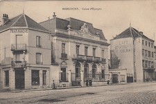MIRECOURT caisse d'épargne pharmacie café brasserie de colmar écrite 1915