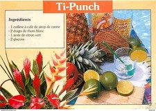 Martinique - Ti-Punch - Recettes de Cuisine - CPM - Voir Scans Recto-Verso