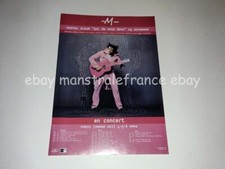 M Matthieu Chedid concert tour ad clipping France The Pretenders Chrissie Hynde
