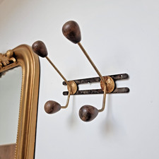 Ancien Portemanteau en Bois et