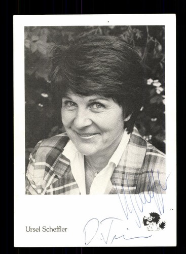 Ursel scheffler autograph card - ursel,