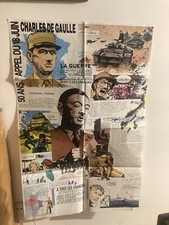 CHARLES DE GAULLE AFFICHE POSTER GEANT BANDE DESSINE