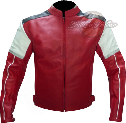 Veste motard cuir - de,