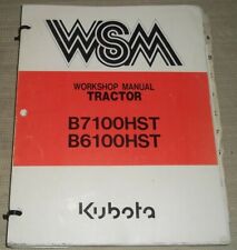 Kubota B7100HST B6100HST TRACTOR Service Magasin Réparation Atelier Manuel