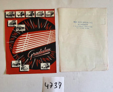 N° 4737  / prospectus GRADULUX / CITROEN DS - 2 CV / PEUGEOT 203 / PANHARD DYNA