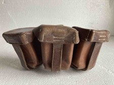 Cartouchière allemande 1914 1918, cuir fauve excellent état