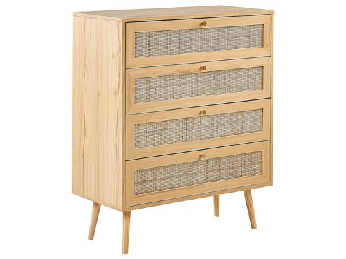 Commode tiroirs en rotin - commode,