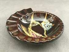 COUPELLE CENDRIER CÉRAMIQUE VERNISSÉE MADE IN WEST GERMANY ART ARTISANALE DÉCO 