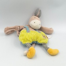 Doudou ane cheval beige - , bleu