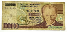 Turquie 100.000 Lira 1987
