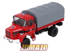 BER87 CAMIONS 1/43 Hachette IXO BERLIET L 64 4x4 Bache securite civile
